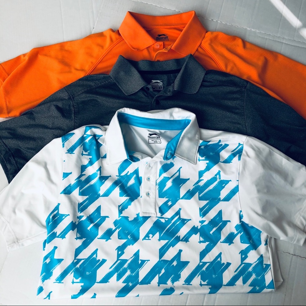 Slazenger Golf Polo Shirts Bundle of 3 Size L